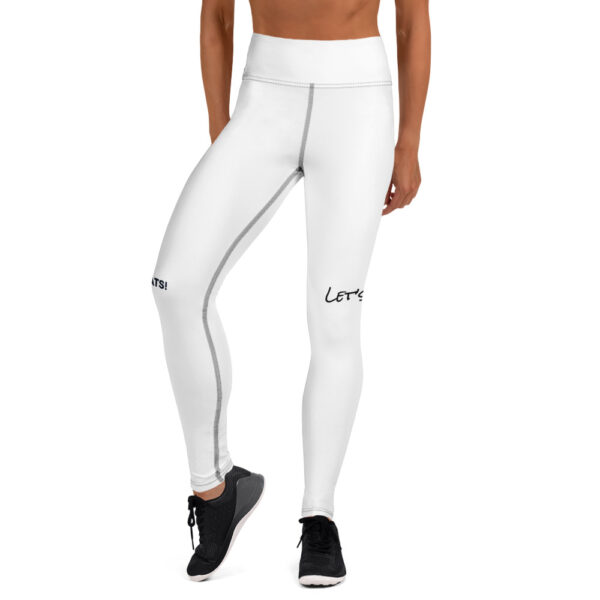 all over print yoga leggings white front 68197299c0670