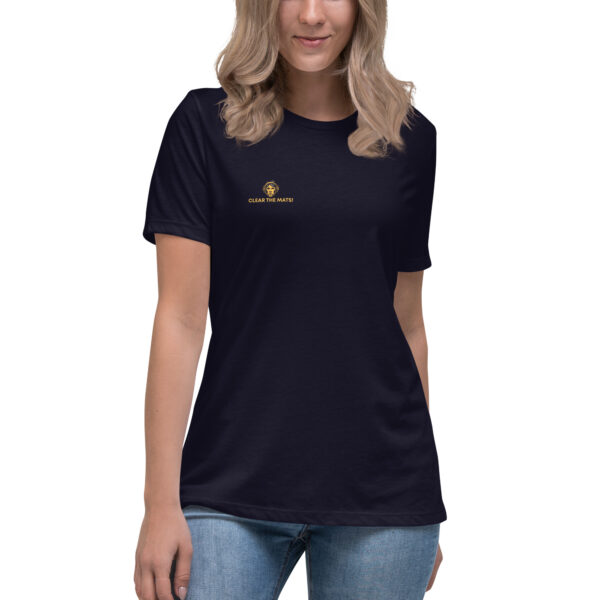 womens relaxed t shirt navy front 68198c0900ee1