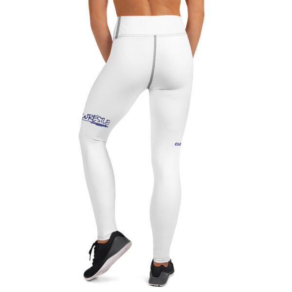Wrestler Mom Yoga Leggings | Blue - Image 7