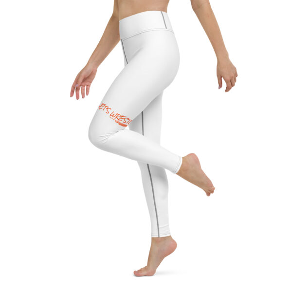 Wrestler Mom Yoga Leggings | Orange - Image 3