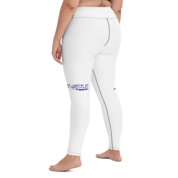 Wrestler Mom Yoga Leggings | Blue - Image 4