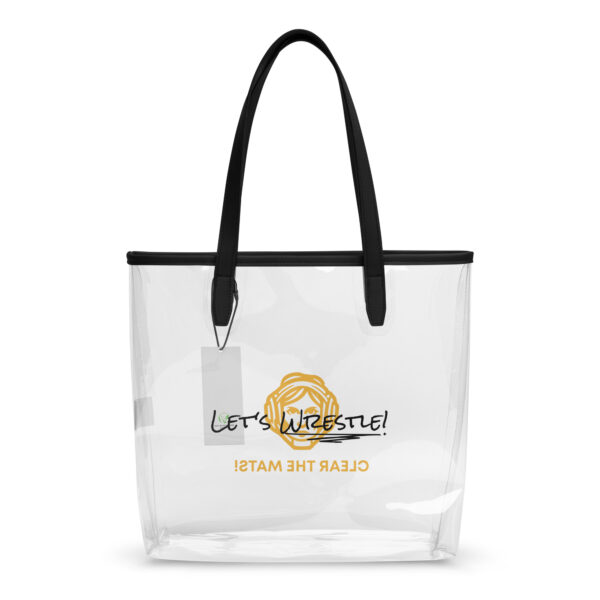 Wrestler Mom Clear Tote Bag | Gold - Image 2
