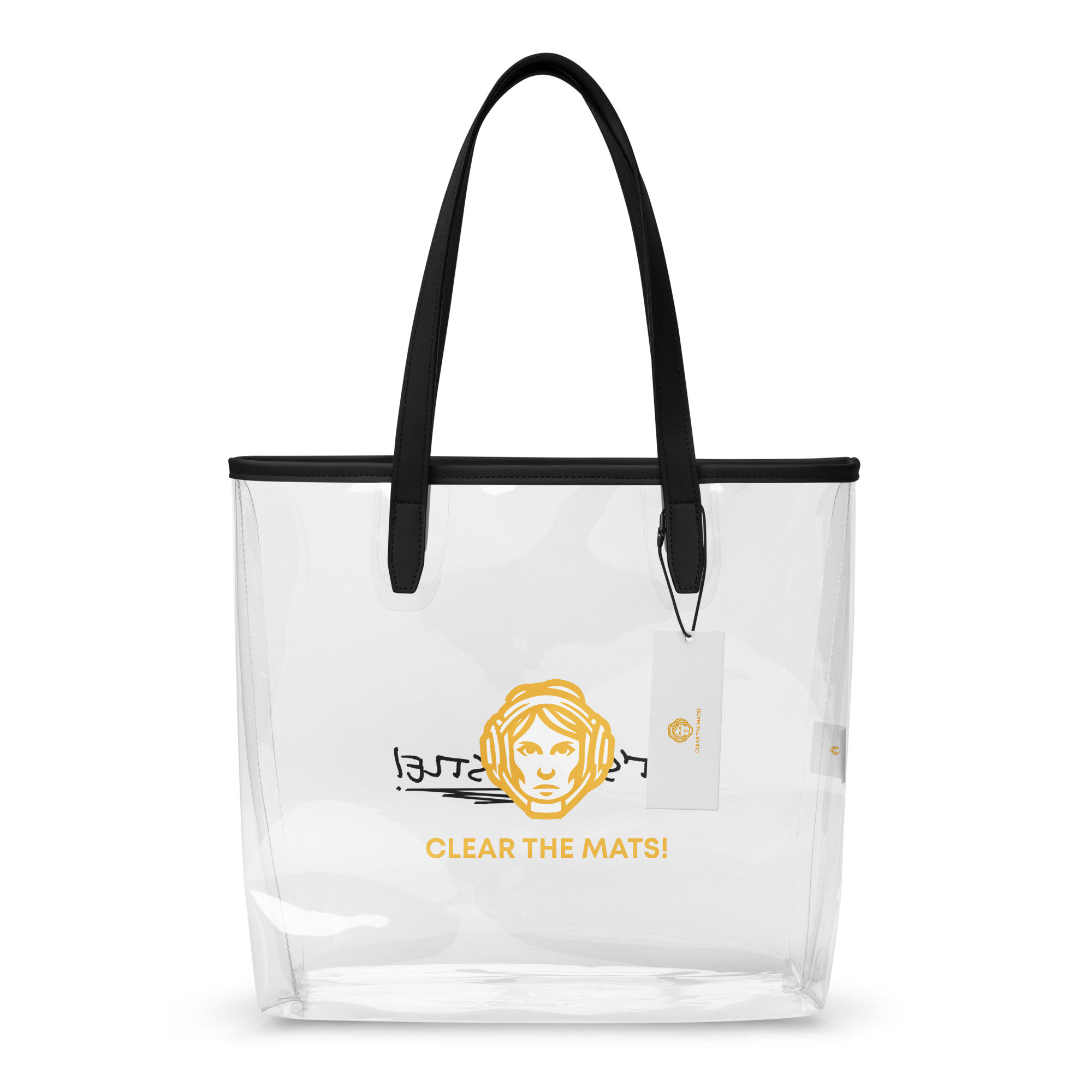 Wrestler Mom Clear Tote Bag Gold