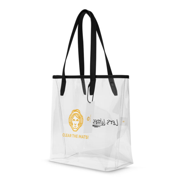 Wrestler Mom Clear Tote Bag | Gold - Image 6