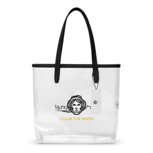 Wrestler Mom Clear Tote Bag Black