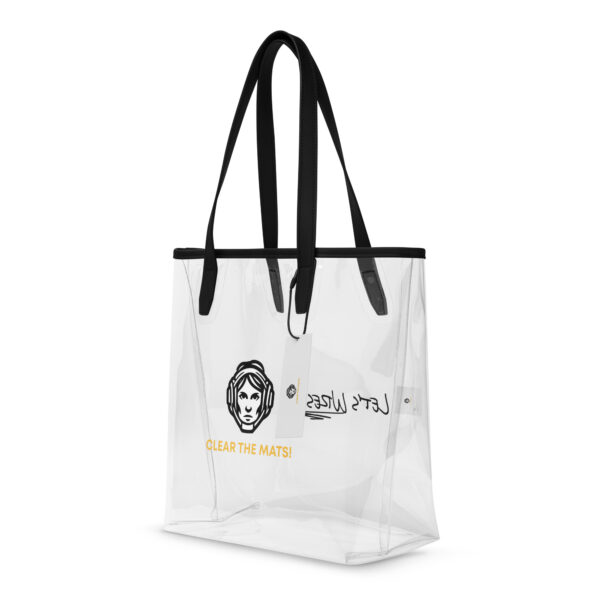 Wrestler Mom Clear Tote Bag | Black - Image 6