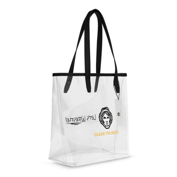 Wrestler Mom Clear Tote Bag | Black - Image 5