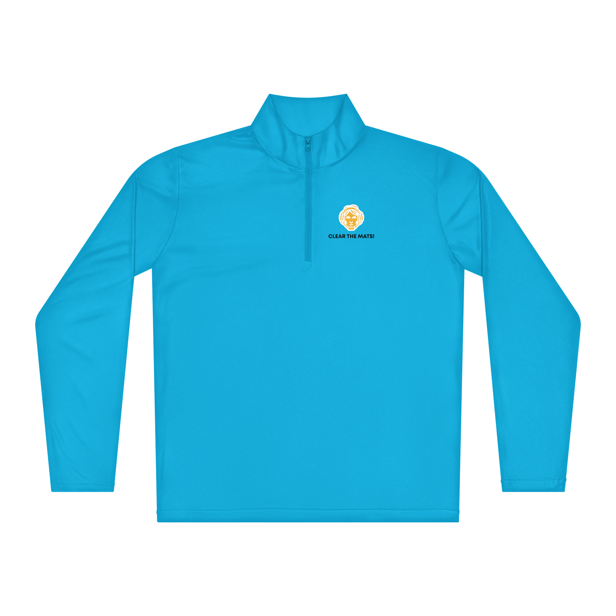 Best Christmas Gifts for a Wrestler Mom: Celebrate Her Dedication This Holiday Season unisex quarter zip pullover atomic blue front 68df9b0b9c79a